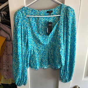Floral AFRM Balloon Sleeve Blouse